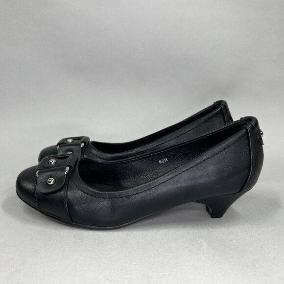 Ann Creek Women's Size‎ 8.5 Round Toe Classic Buckle Low Heels - Picture 4 of 11